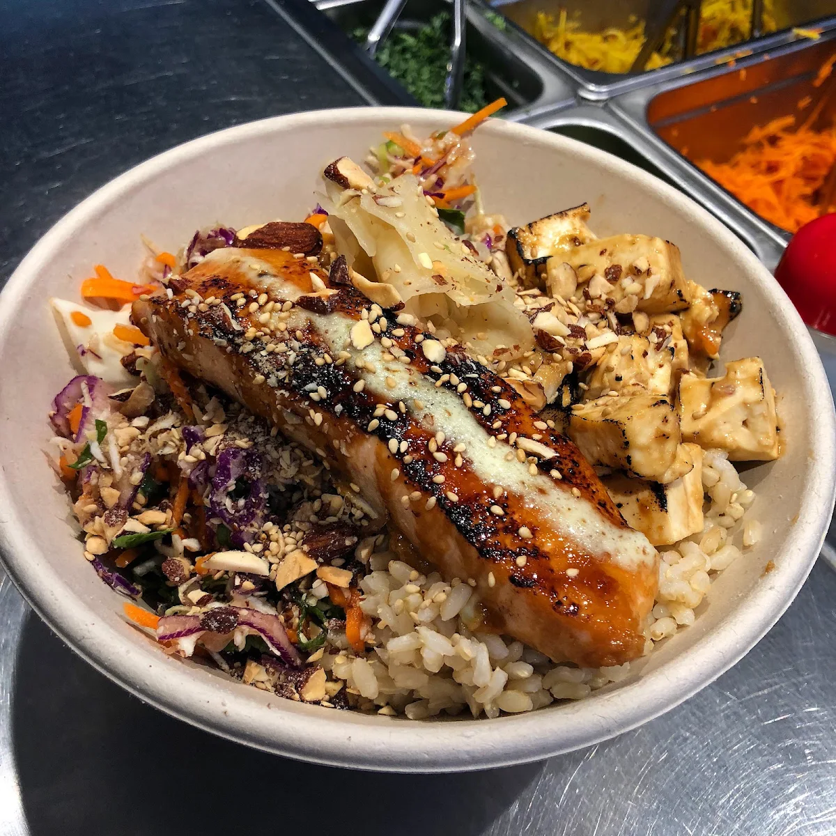 Miso-Glazed Eggplant Tofu Box, FISHBOWL - Dee Why