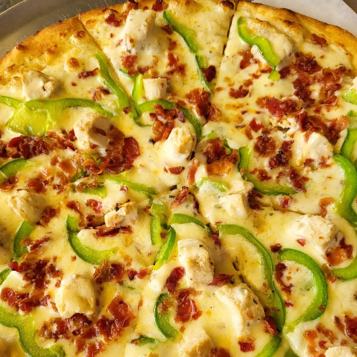 Chicken Bacon Ranch with Green Peppers