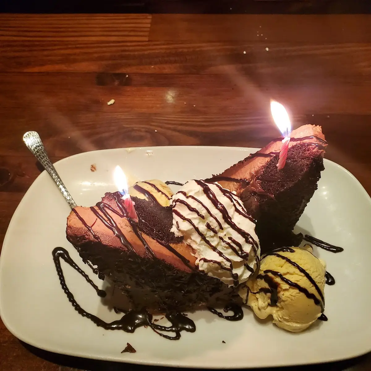 Chocolate Cake with Ice Cream