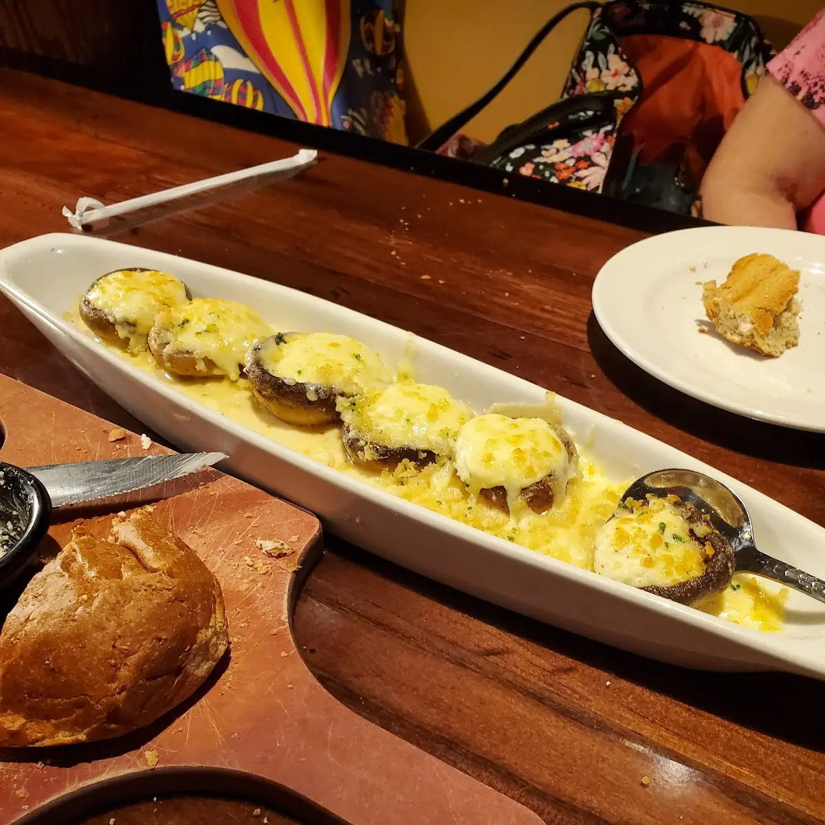White Cheddar Stuffed Mushrooms