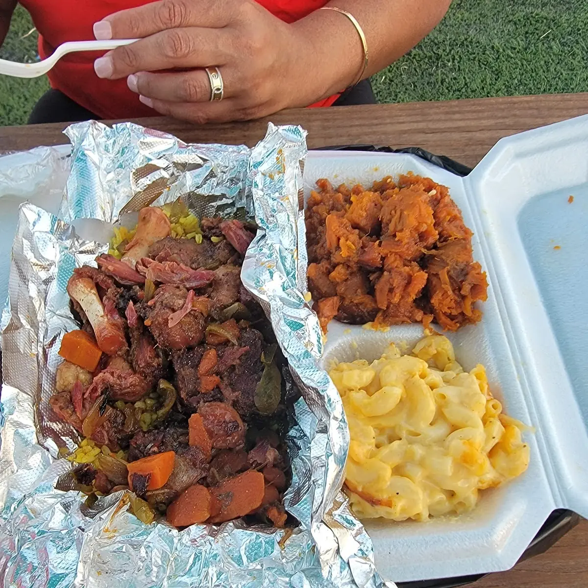 Oxtail Macaroni and Cheese Yams