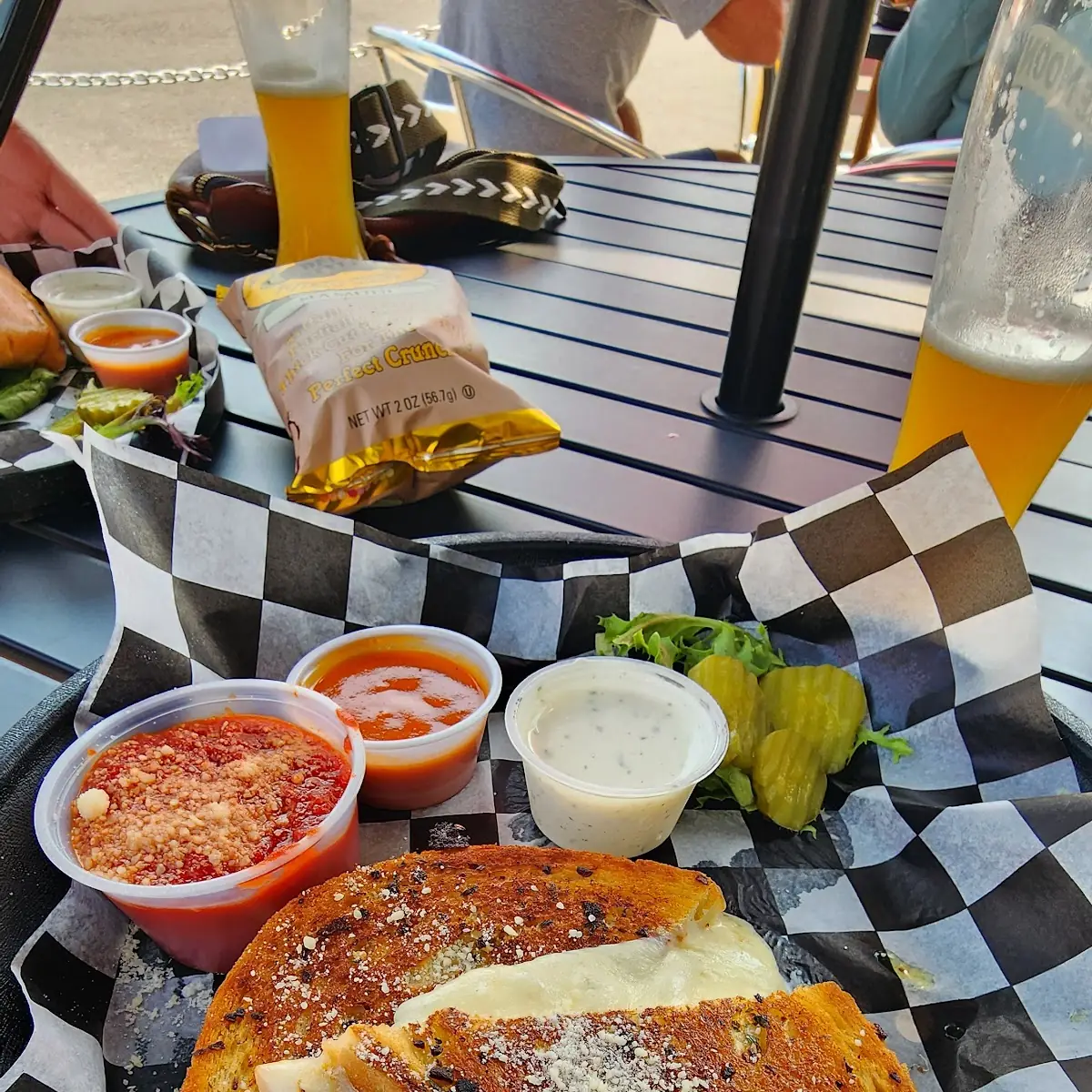 Garlic Bread Grilled Cheese