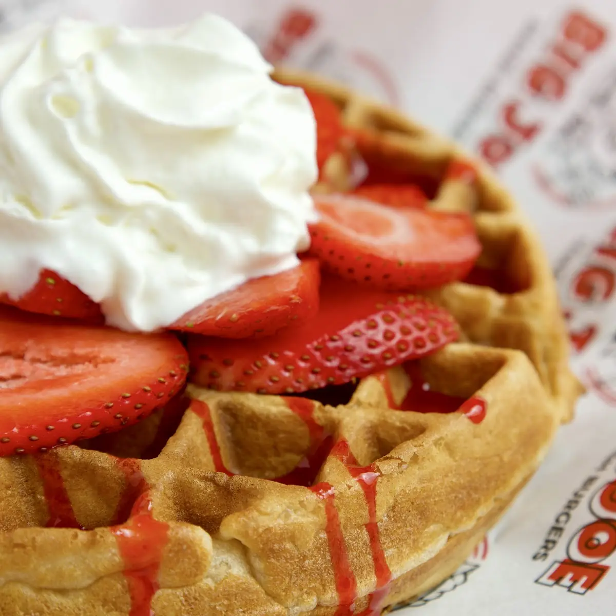 Strawberries & Cream Waffle