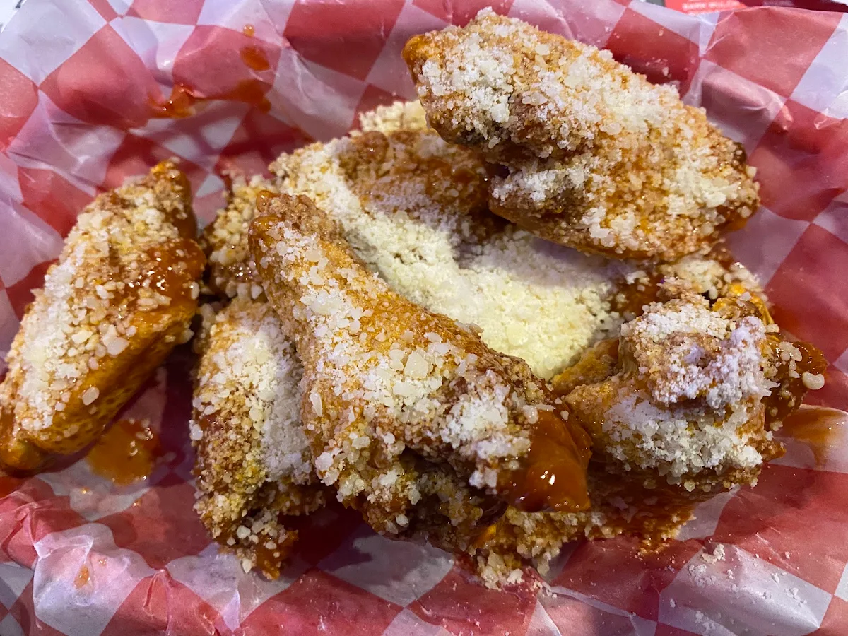 Hot Buffalo Wings with Parmesan