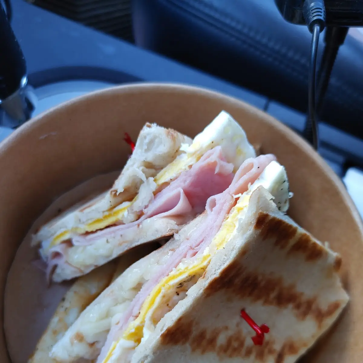 Breakfast Sandwich Ham and Cheese