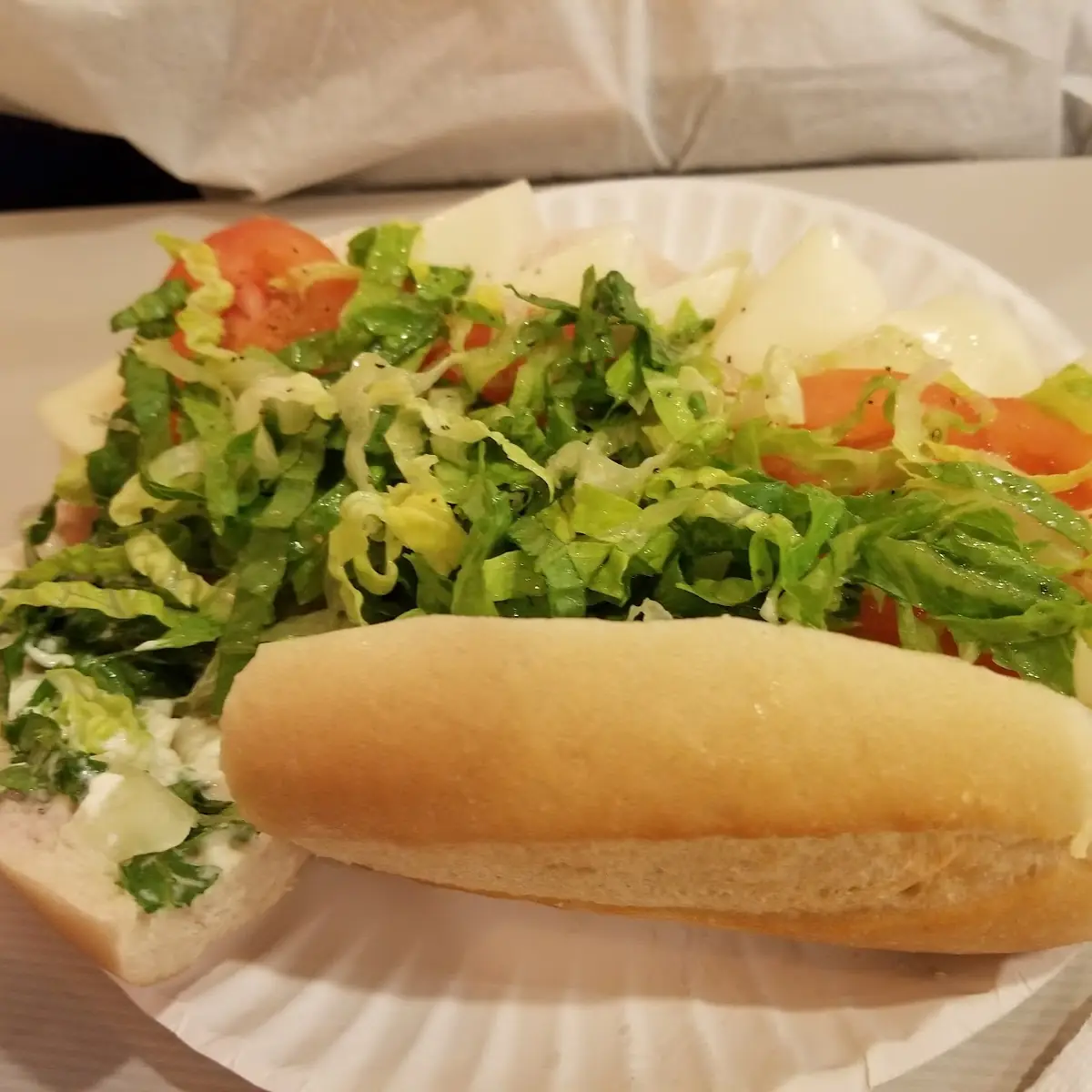 Turkey and Provolone Cheese Sandwich