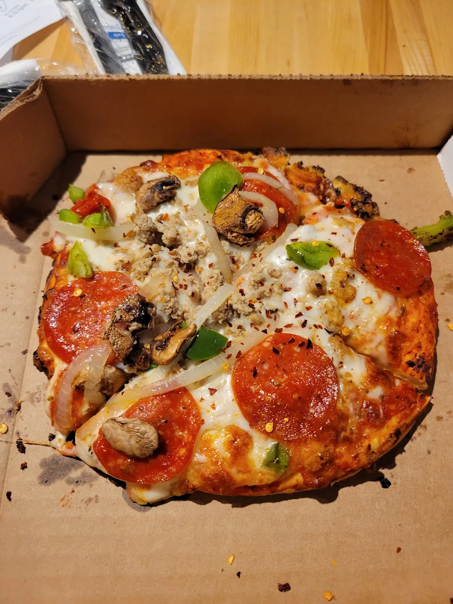 Sausage Pepperoni Pizza