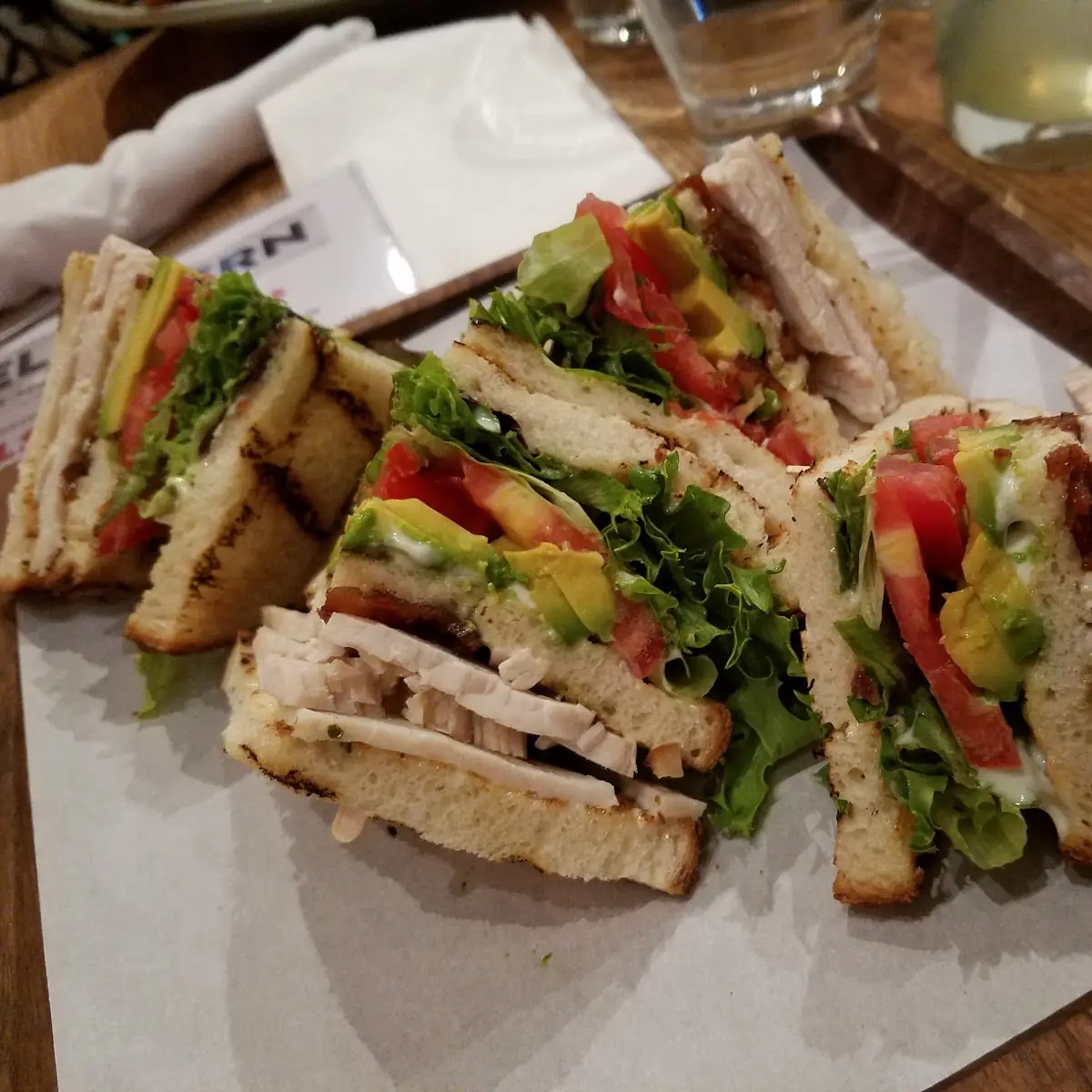 Smoked Turkey Club Sandwich