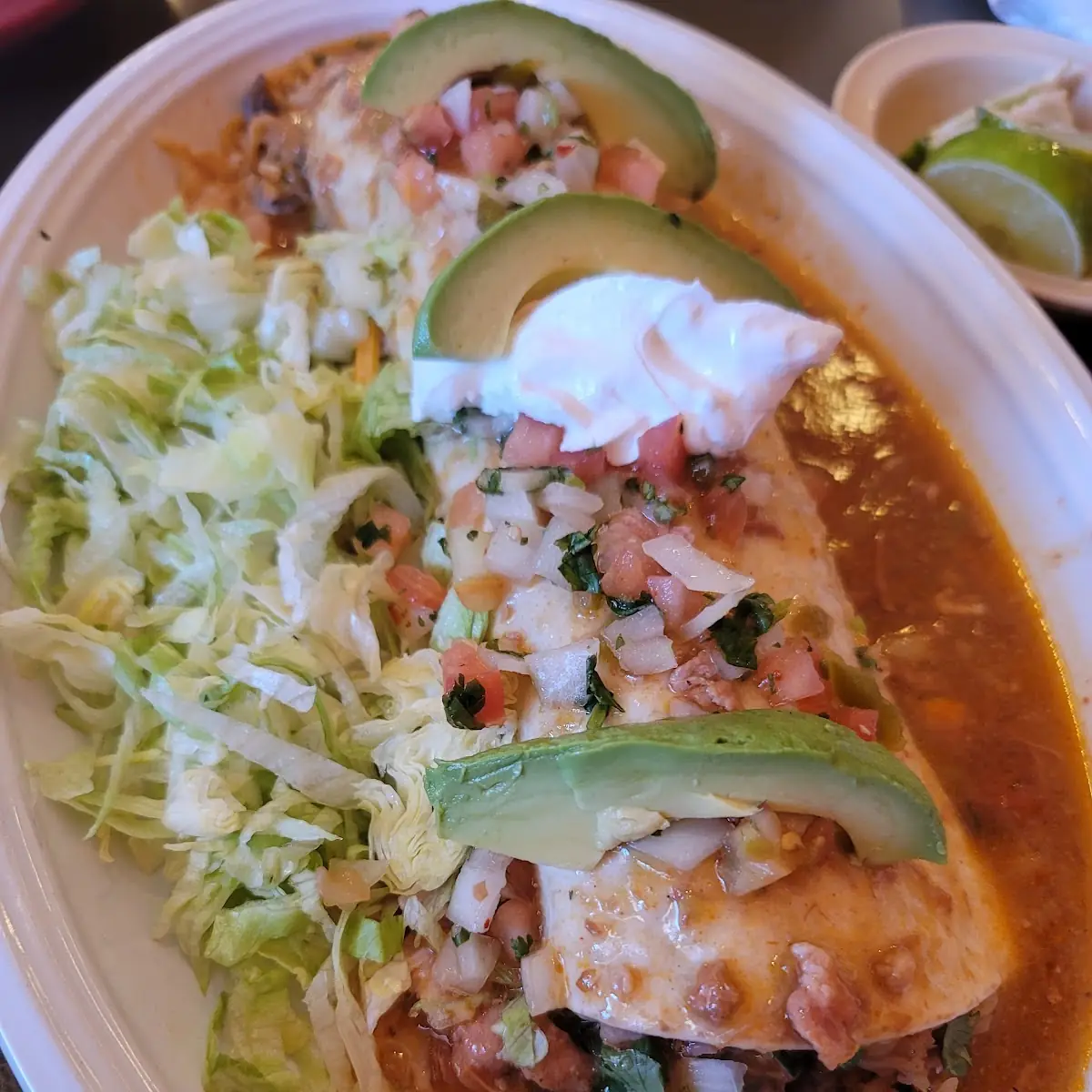 Karniyasada Burrito with Pork Chili Sauce