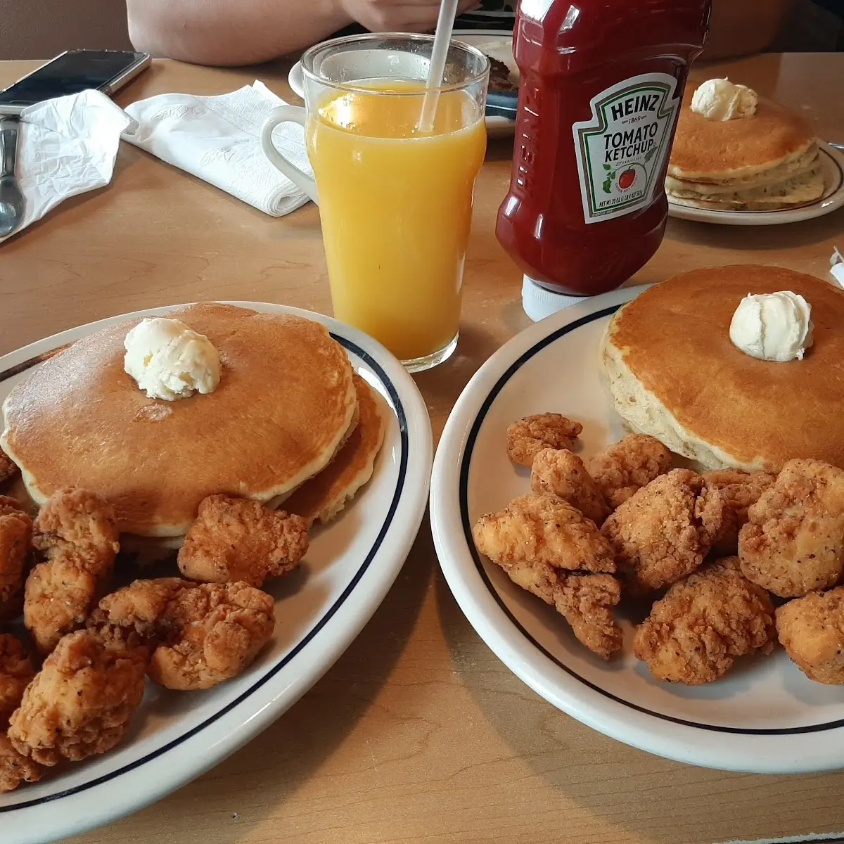 Buttermilk Pancakes and Chicken