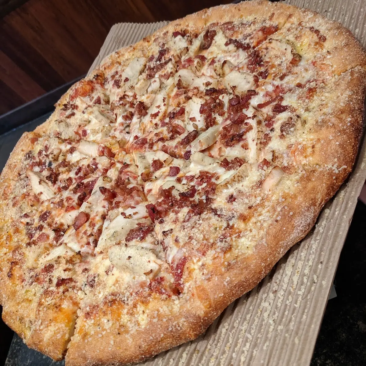 Bacon Chicken Cheese Pizza