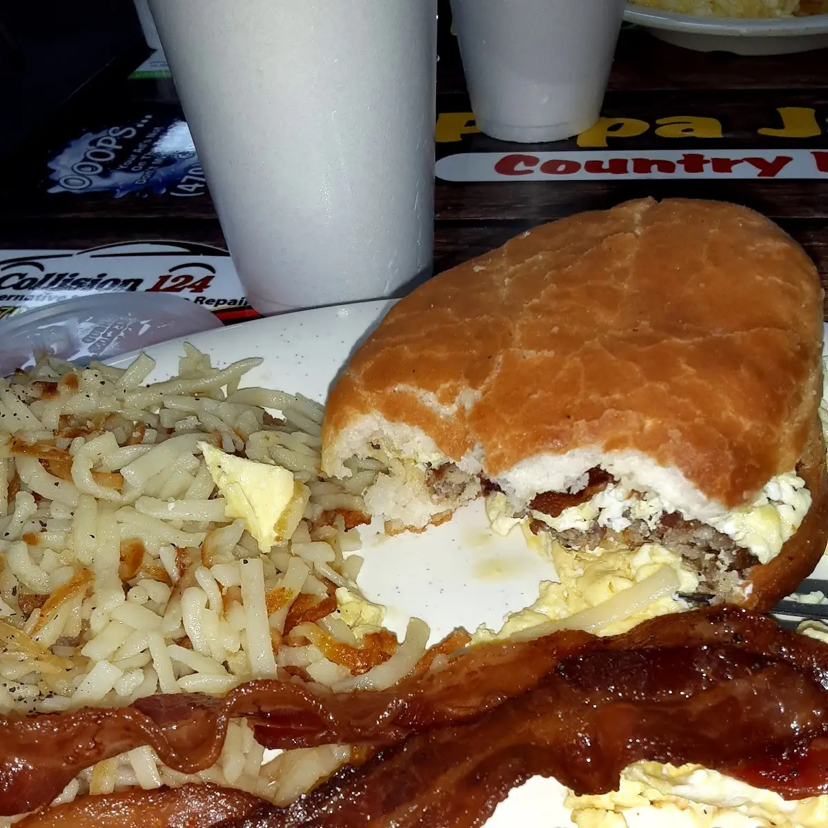 Bacon Egg and Cheese with Hash Browns