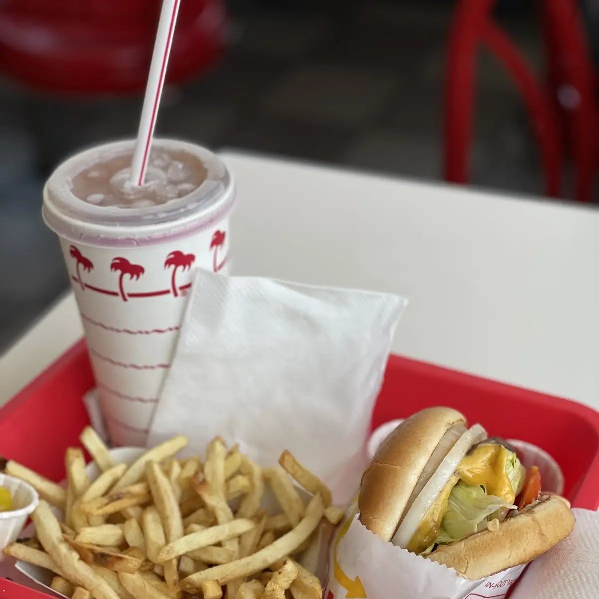 Double Double Cheeseburger and Fries