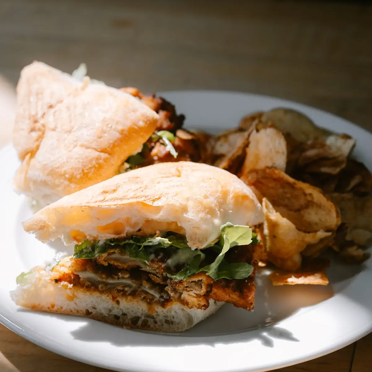 Fried Oyster Mushroom Sandwich