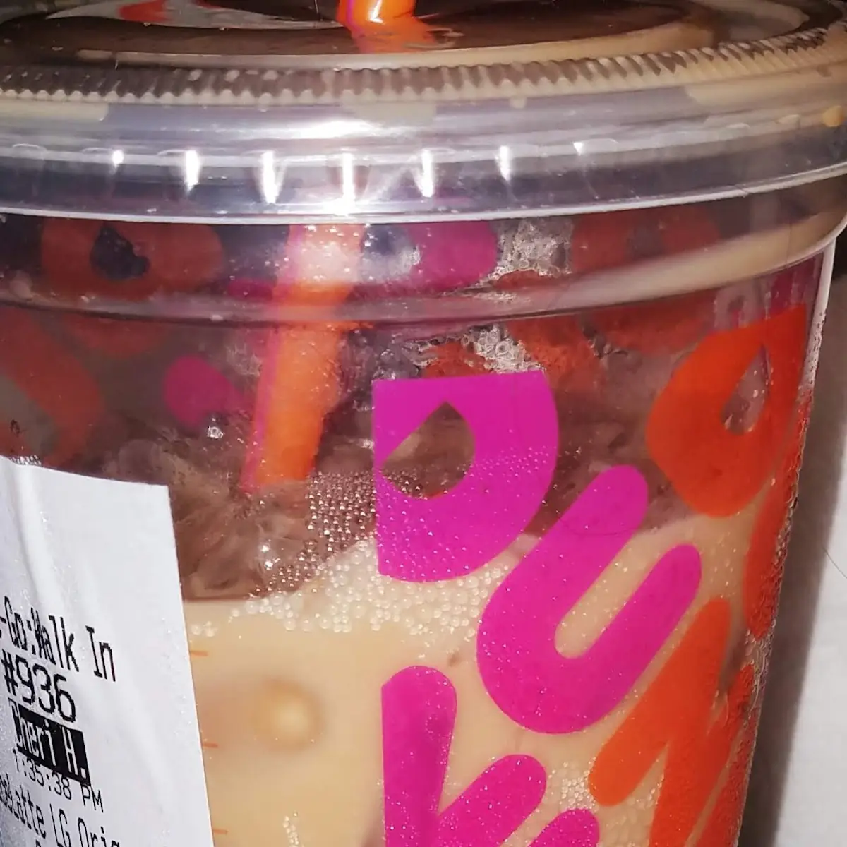 Large Iced Caramel Latte