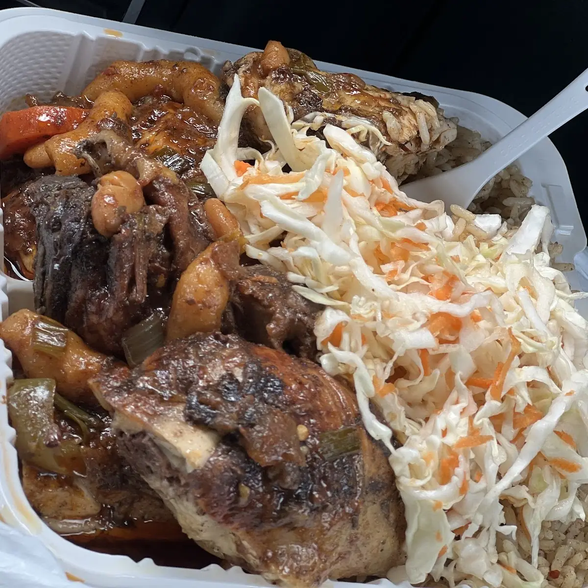 Jerk Chicken with Oxtail Gravy
