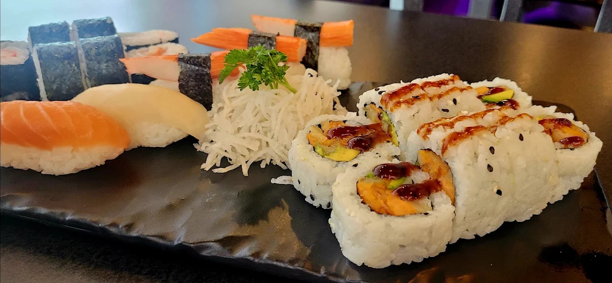 Sweet Potato and Avocado Making Rolls Crab Sushi and Tuna Sushi, Beyond Sushi