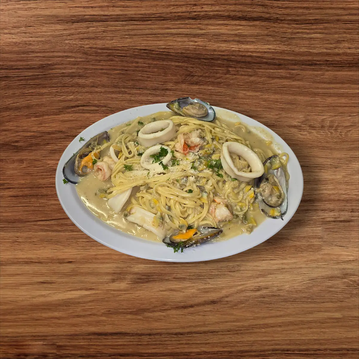 Seafood Combo White Sauce