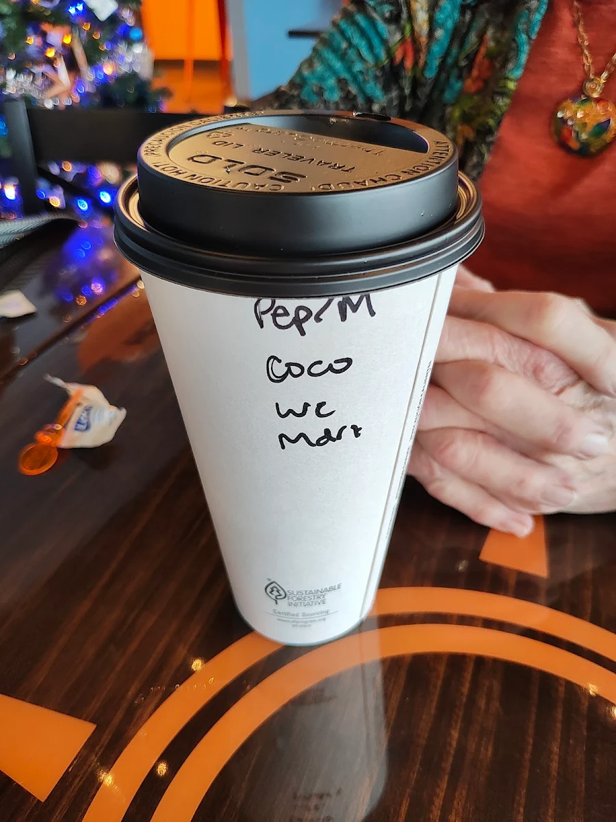 Peppermint Mocha w Coconut Milk