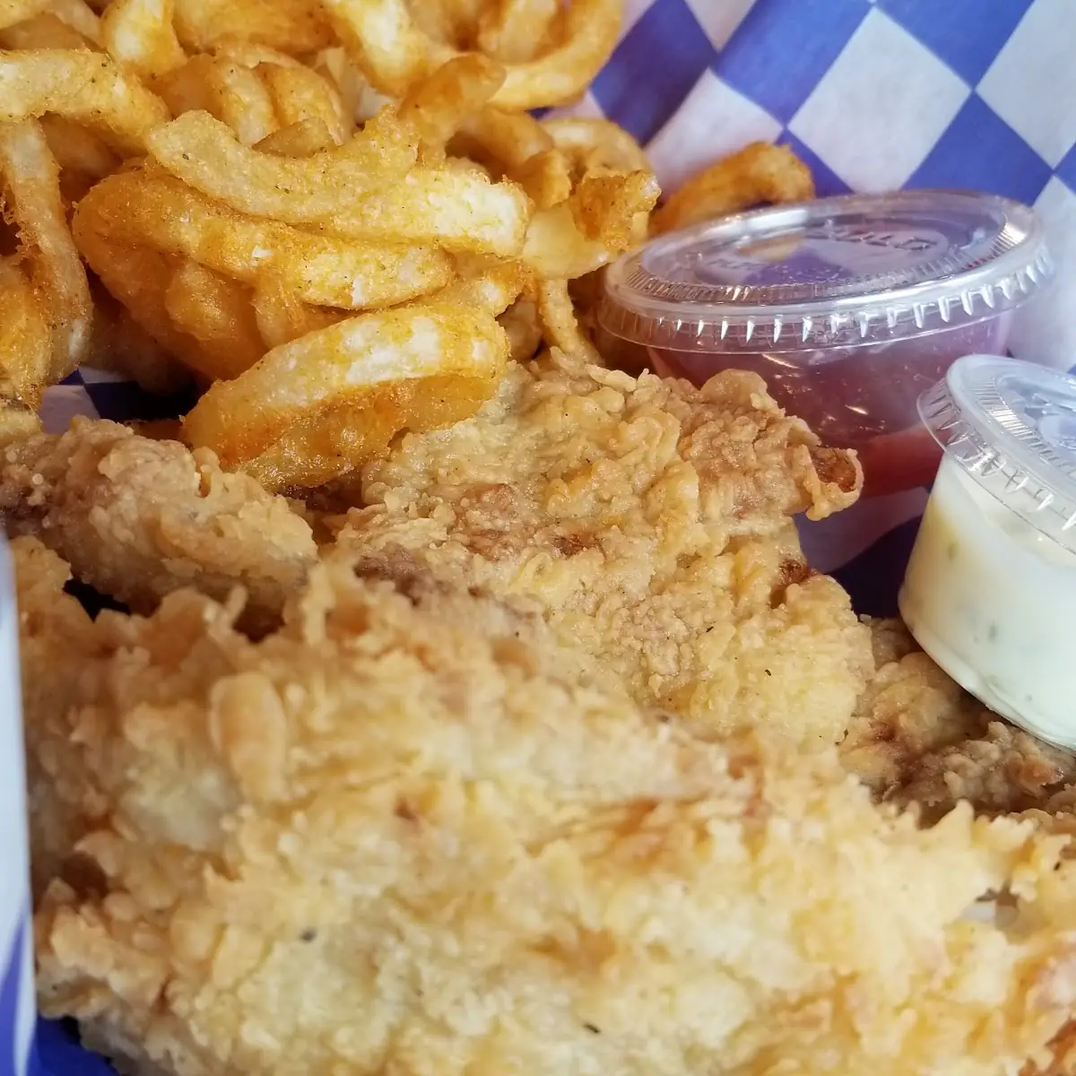 Battered Fried Cod Fish Dinner