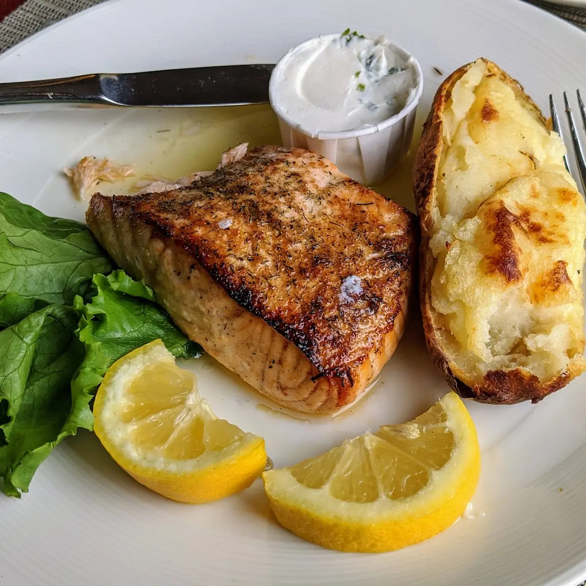 Broiled Salmon