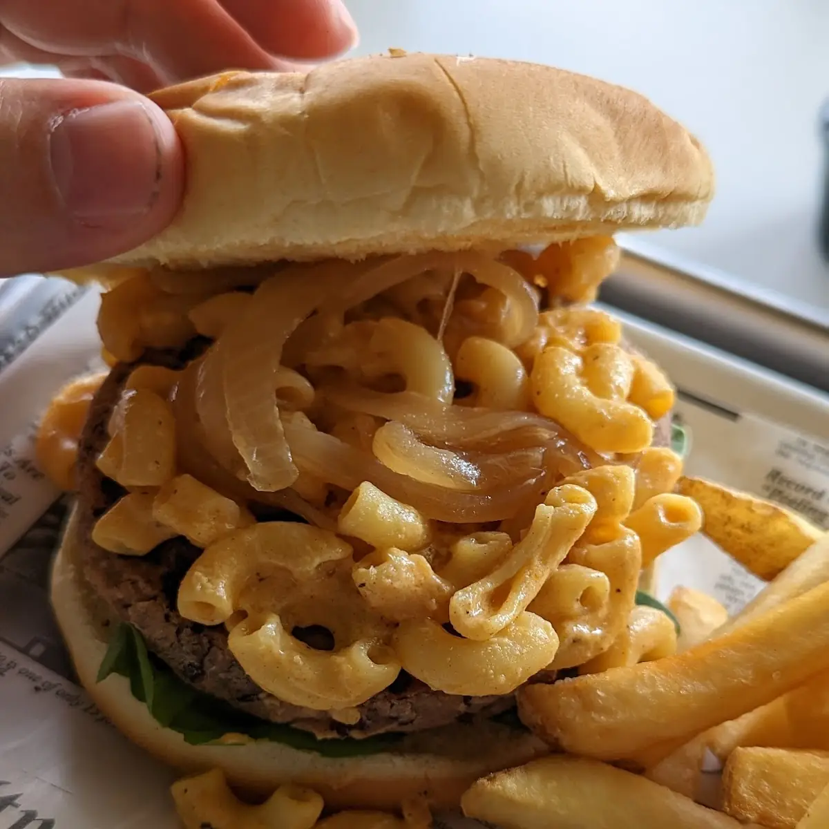 Mac & Cheese Truffle Burger
