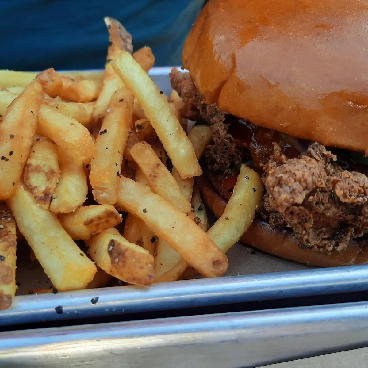 Cajun Chicken Burger Hot