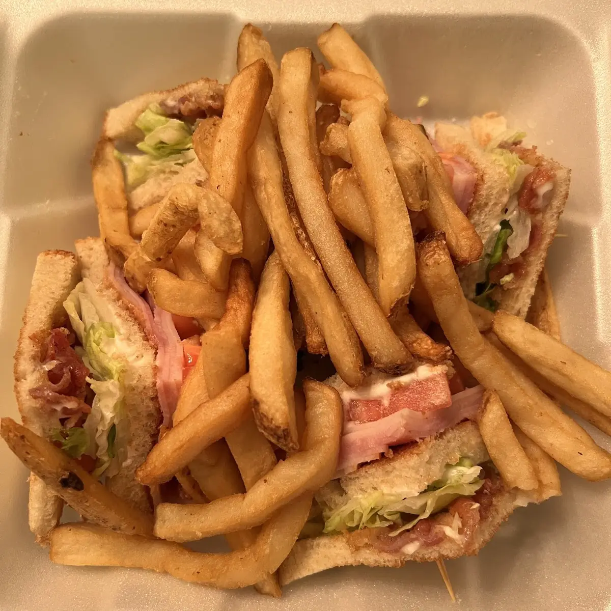 Club Sandwich w French Fries