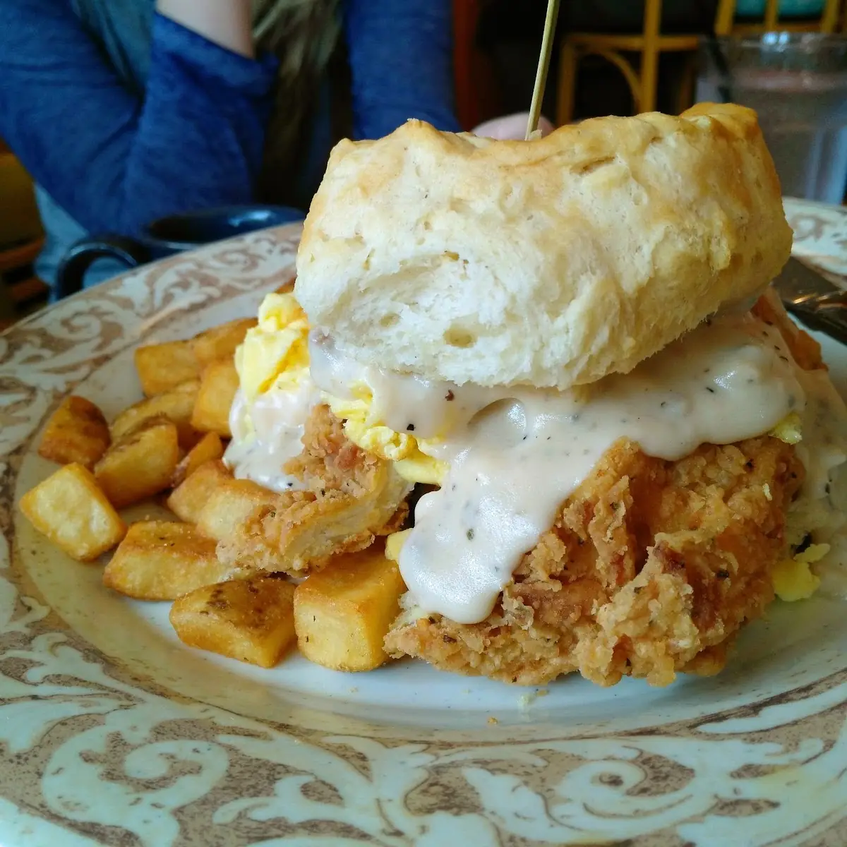 Broken Egg Biscuit Sandwich