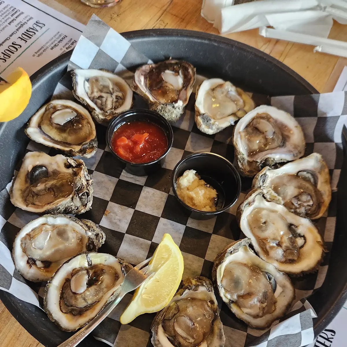 Dozen Raw Oysters on the Half Shell