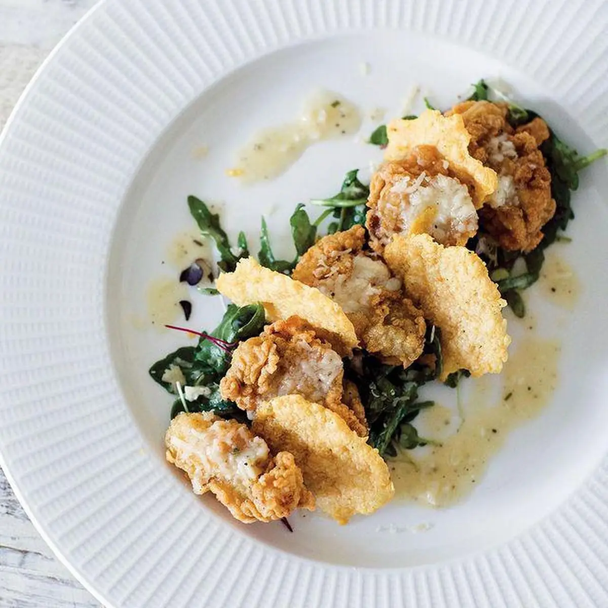 Fried Oyster Salad