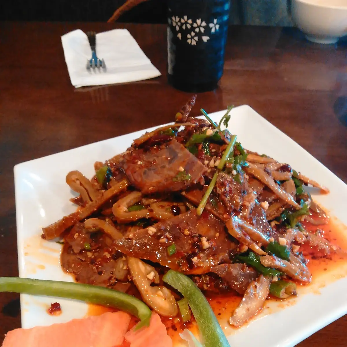 Szechuan Beef Combo Platter