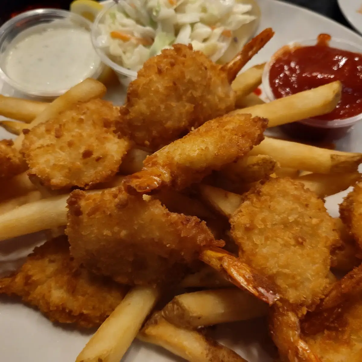 Fried Shrimp and Hush Puppies