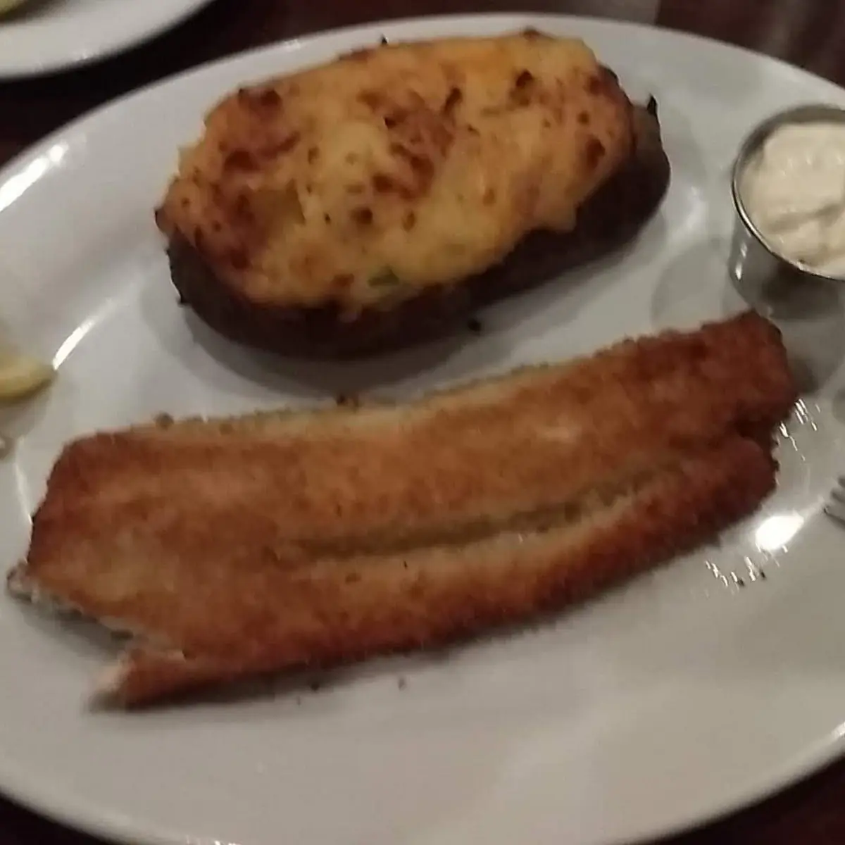 Walleye with Twice Baked Potato