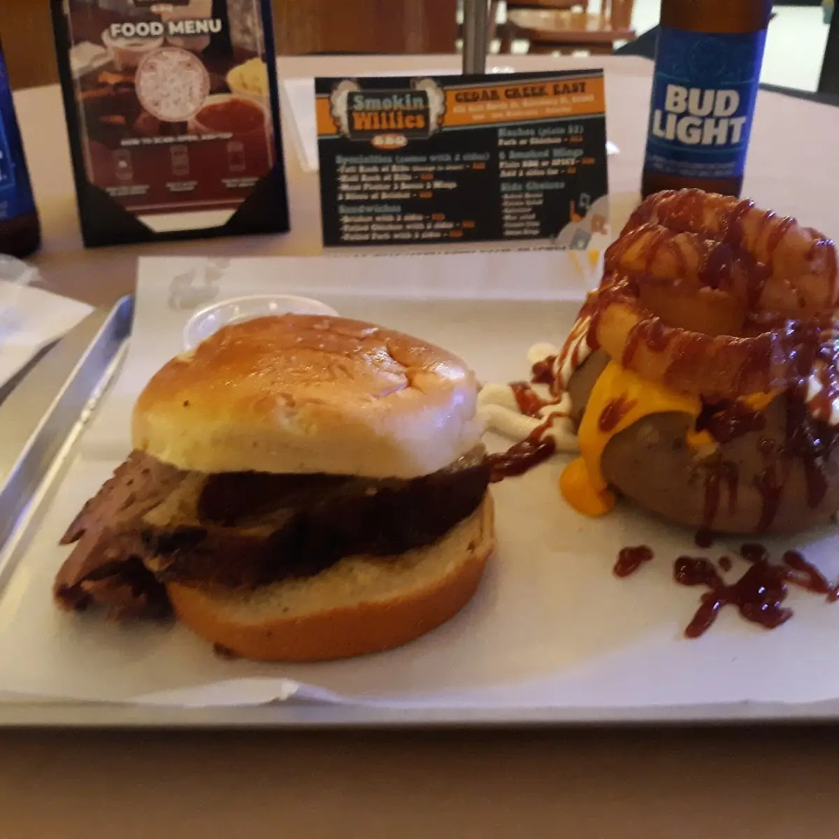 Beef Brisket and Loaded Baked Potato
