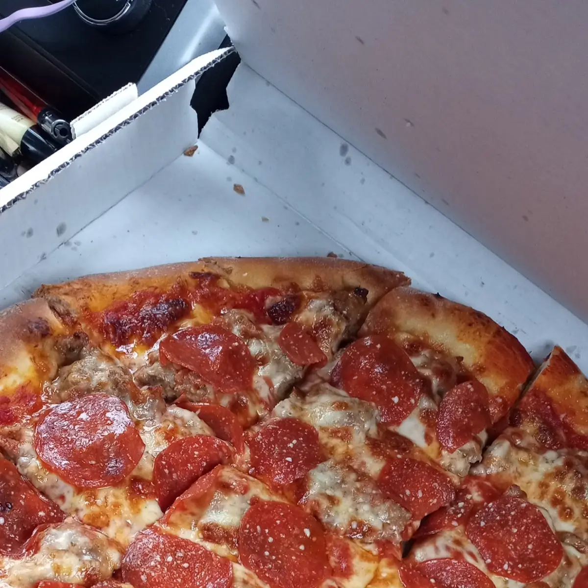 Sausage and Pepperoni Pizza