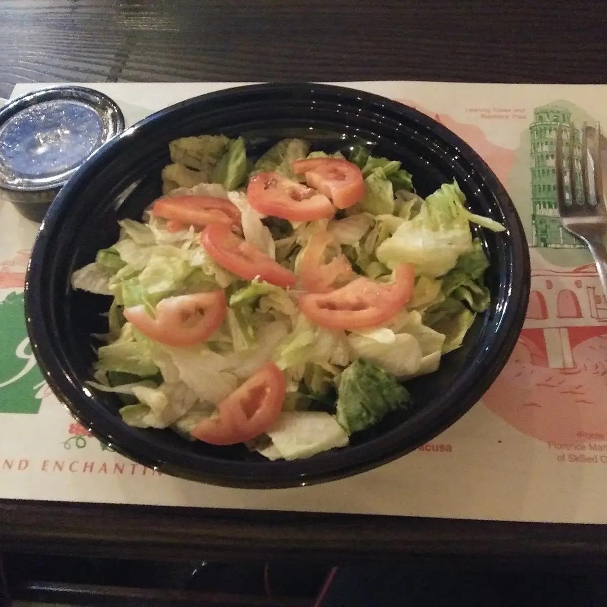Side Garden Salad with Italian Dressing