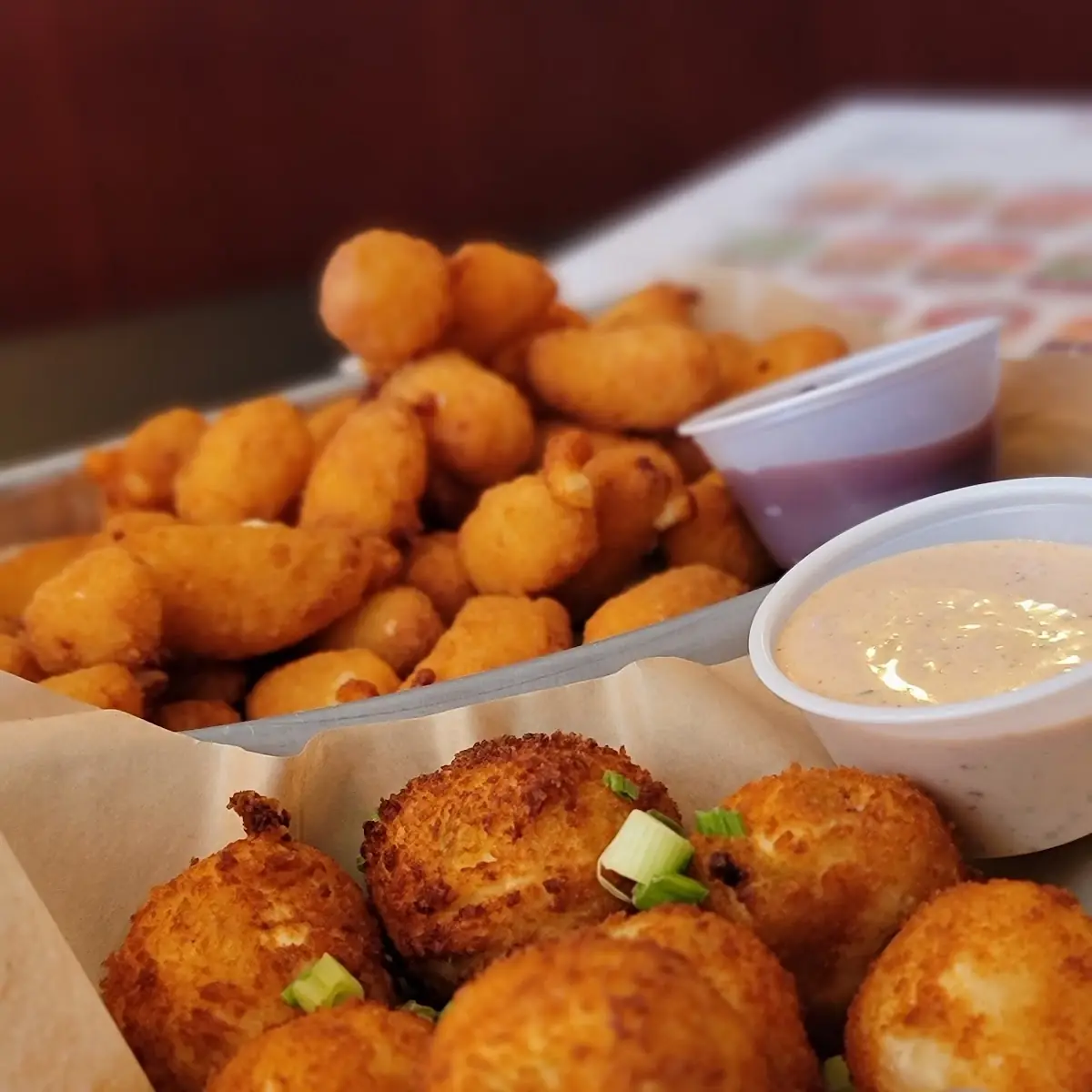 Jalapeno Poppers and Cheese Curds