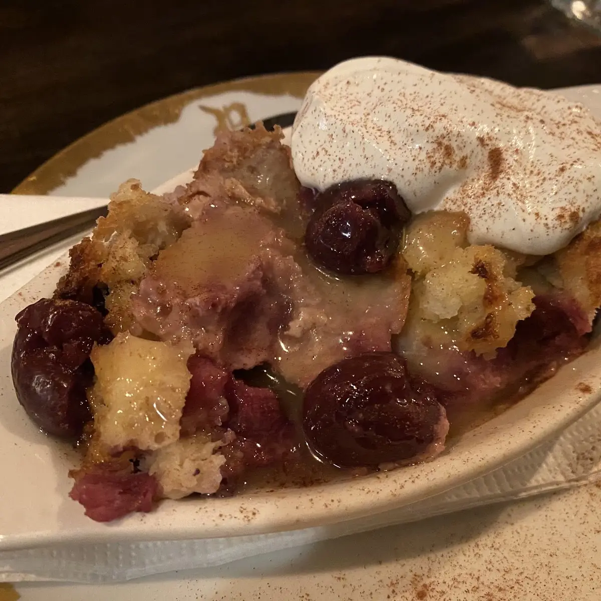 Cherry Bread Pudding