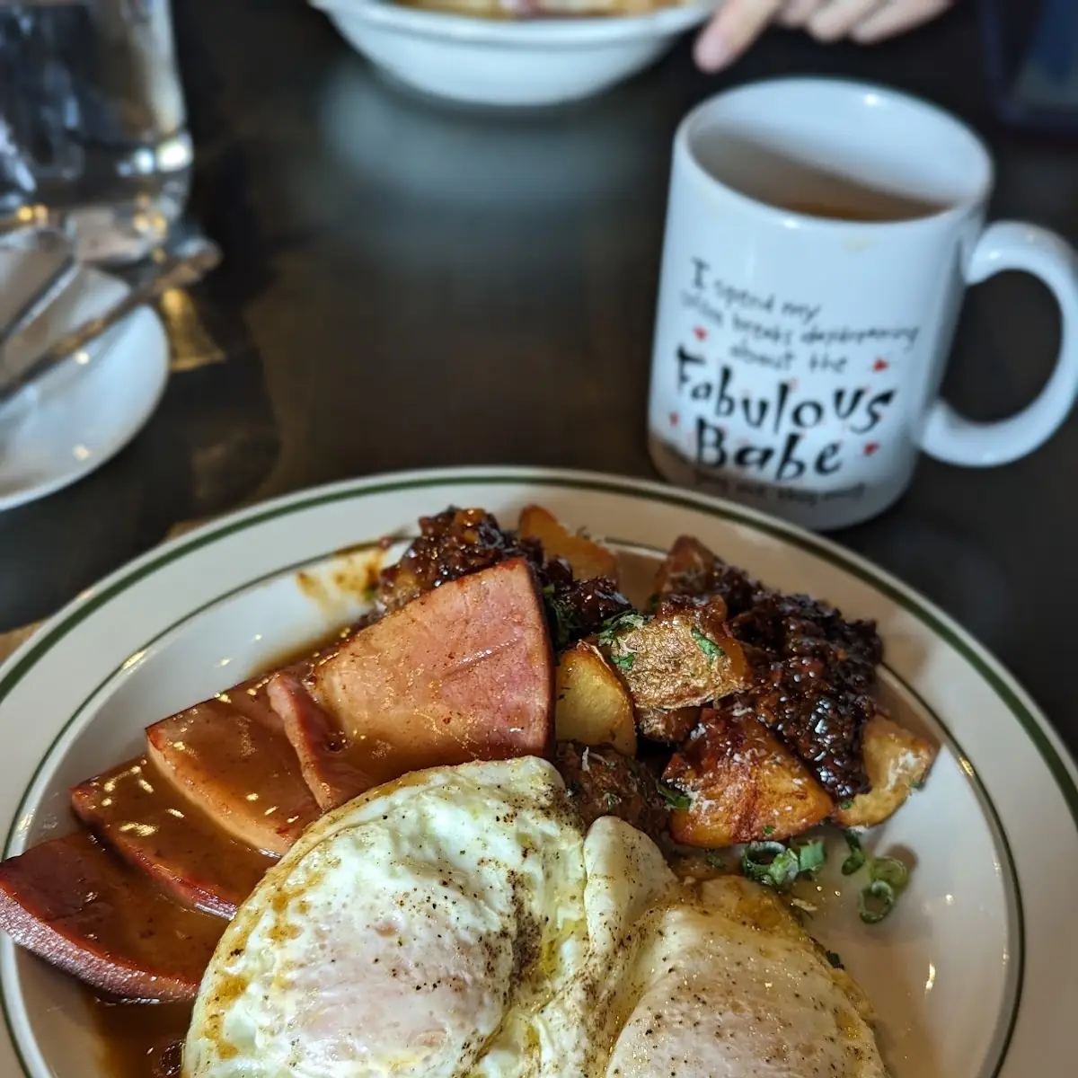 Egg Ham Potatoes w Red-Eye Gravy