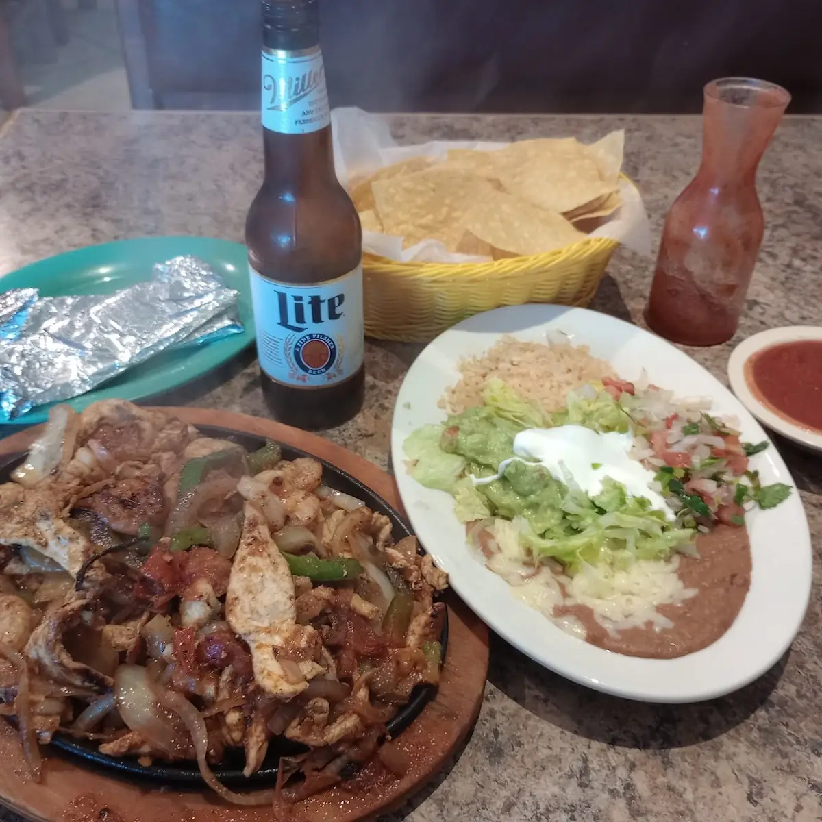 Chicken and Shrimp Fajitas