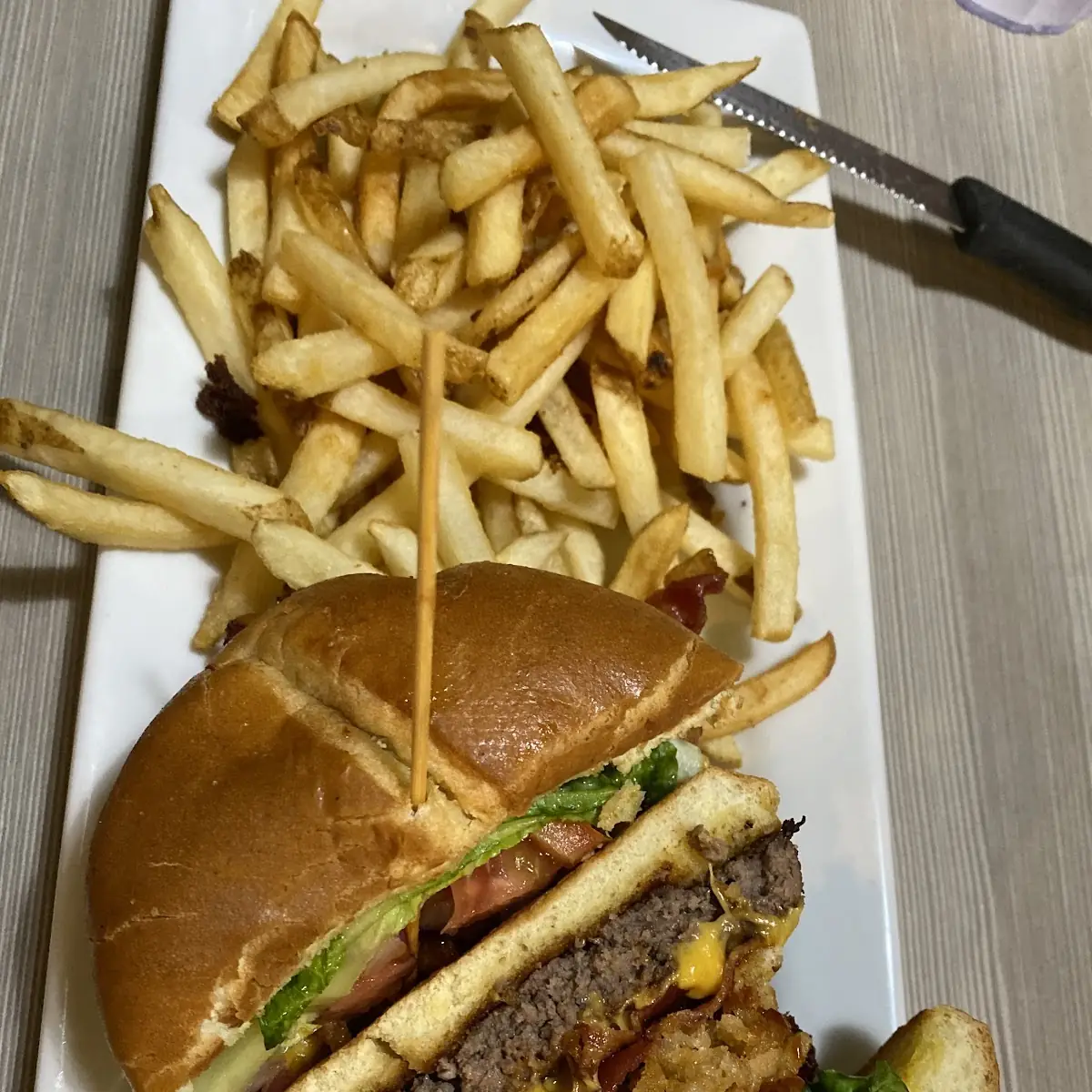 Tangy BBQ Bacon Cheeseburger