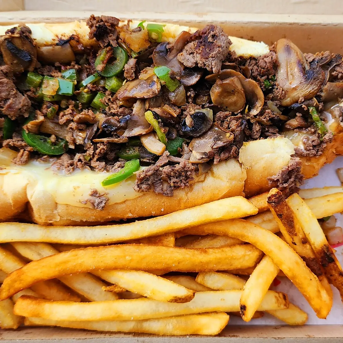 Philly Cheesesteak with Truffle Fries