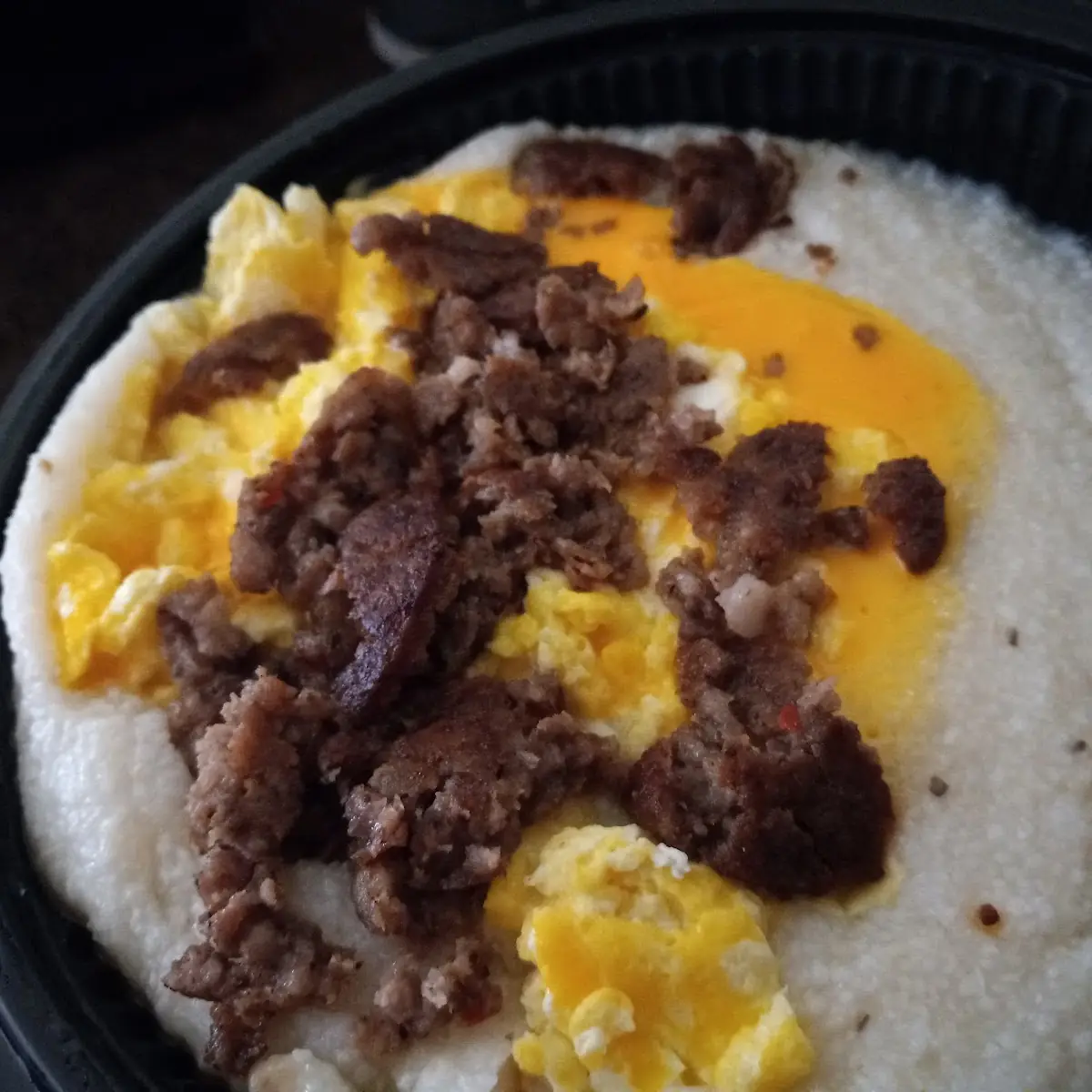 Sausage Egg & Cheese Grits Bowl