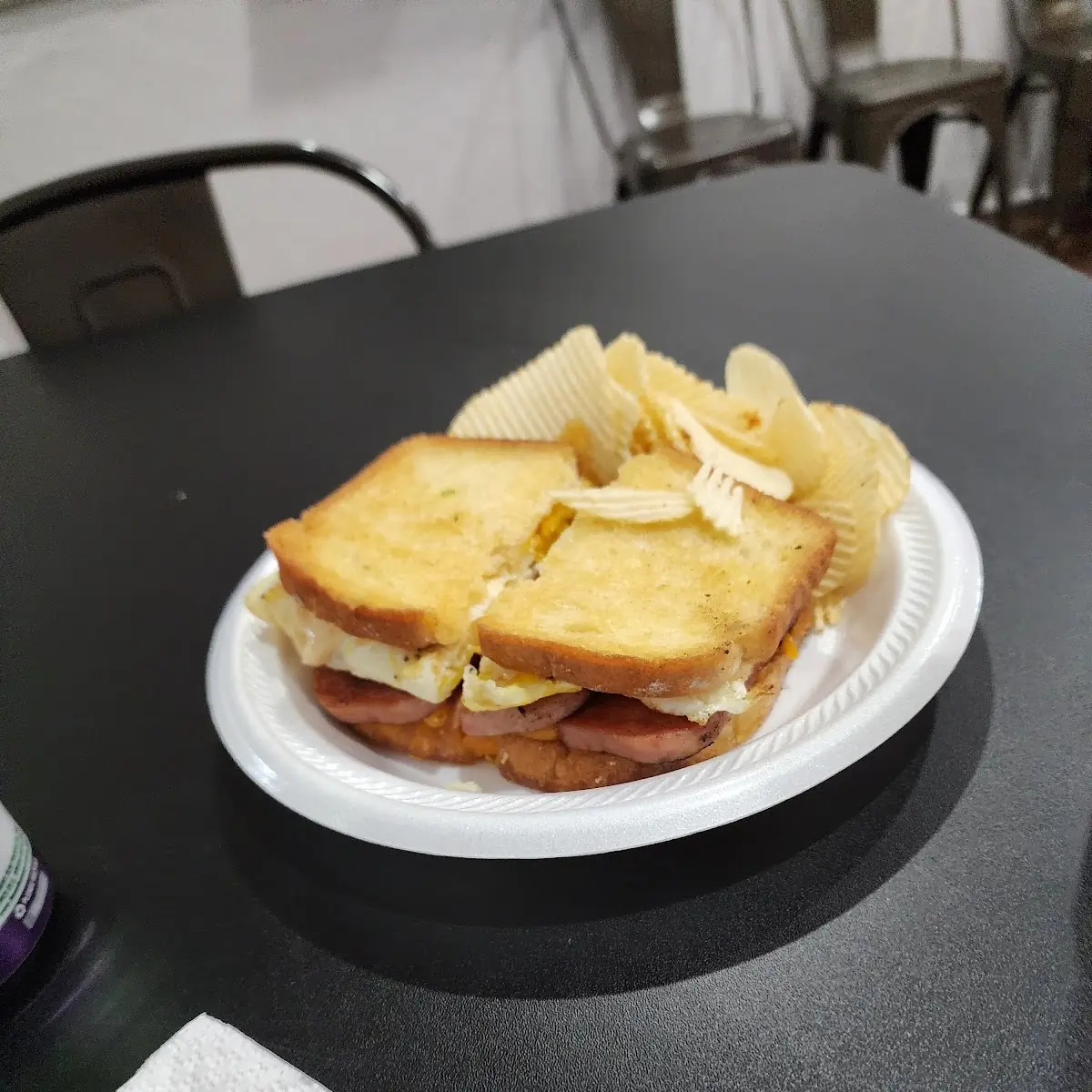 Spam & Eggs Sandwich