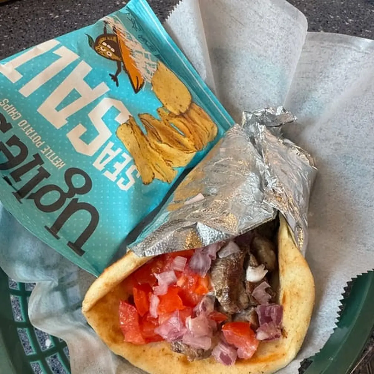 Lamb Gyro with Potato Chips