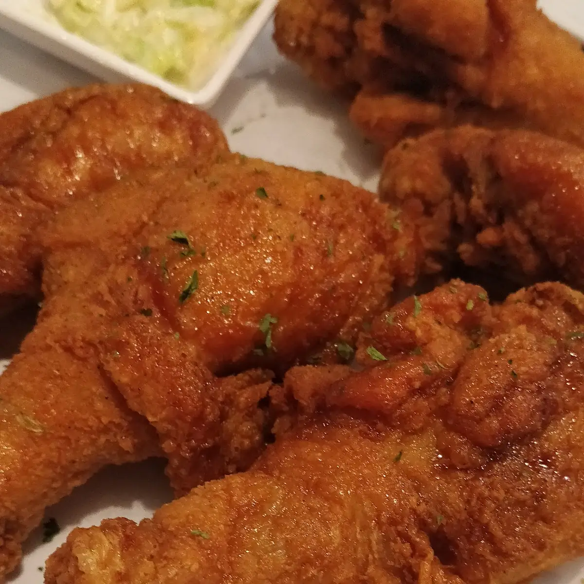 Fried Chicken with Soy Garlic Sauce