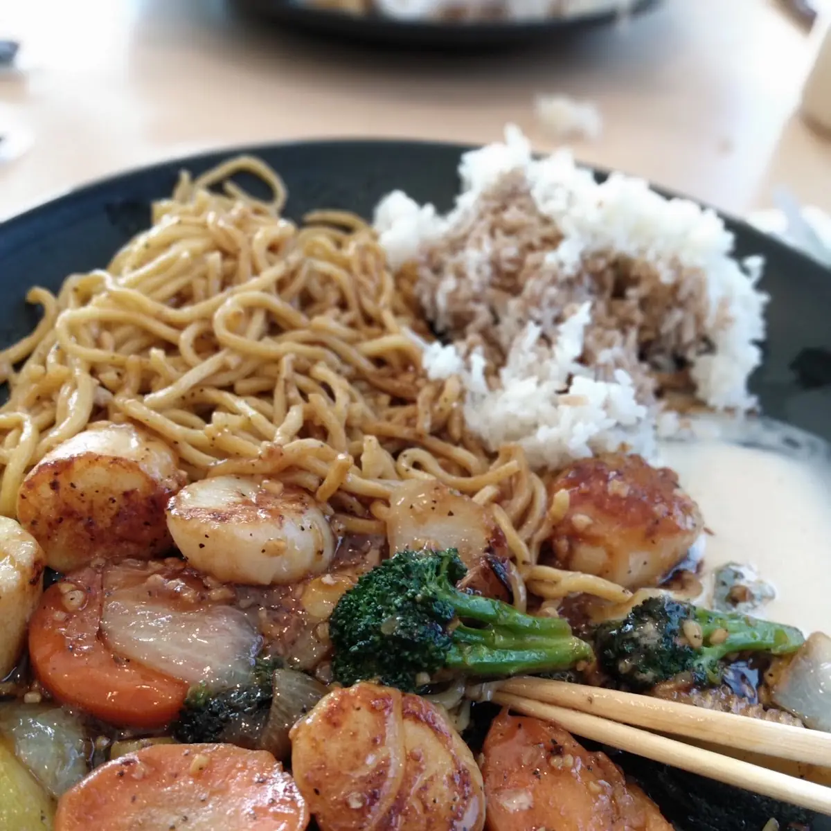 Scallops with Mixed Vegetables