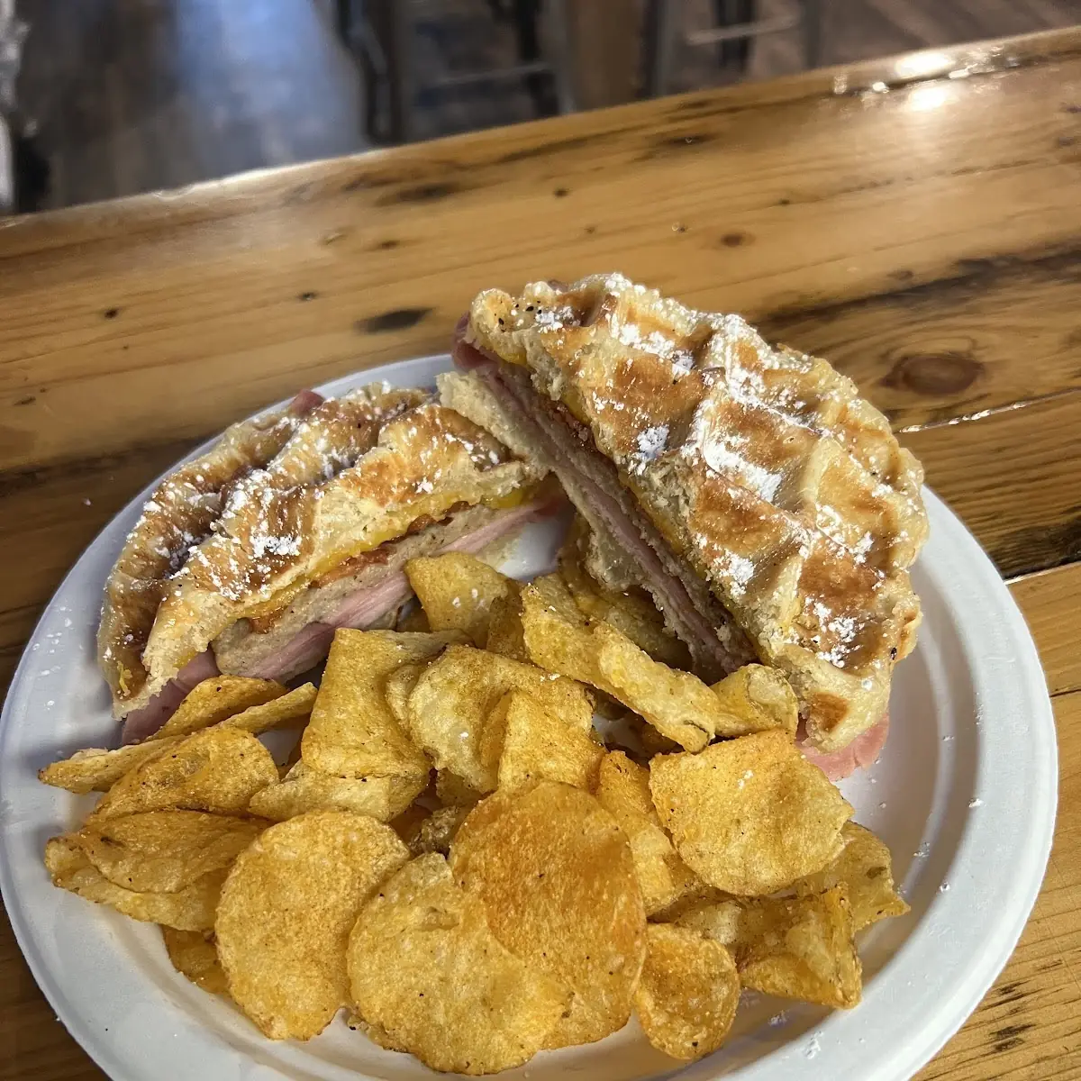 Pand J Waffle Sandwich