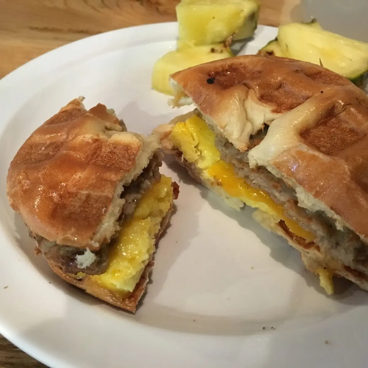 Waffle Breakfast Sandwich